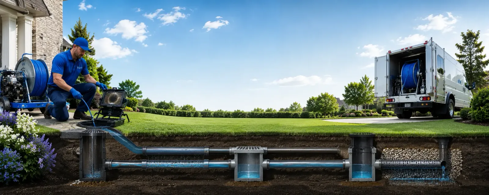 Outdoor drain cleaning information for Southampton, MA
